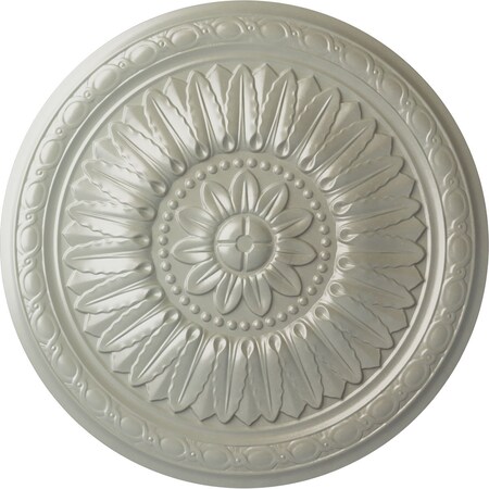 Ekena Millwork Temple Ceiling Medallion (Fits Canopies up to 9 1/4"), Hand-Painted Flash Copper, 24"OD x 1 5/8"P CM24TEFCS